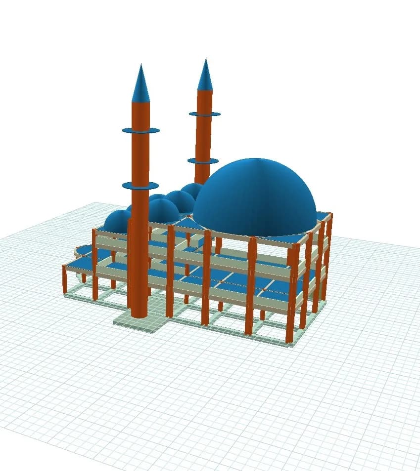 Muğla Yatağan Termik Santrali Camii Statik Projesi 1